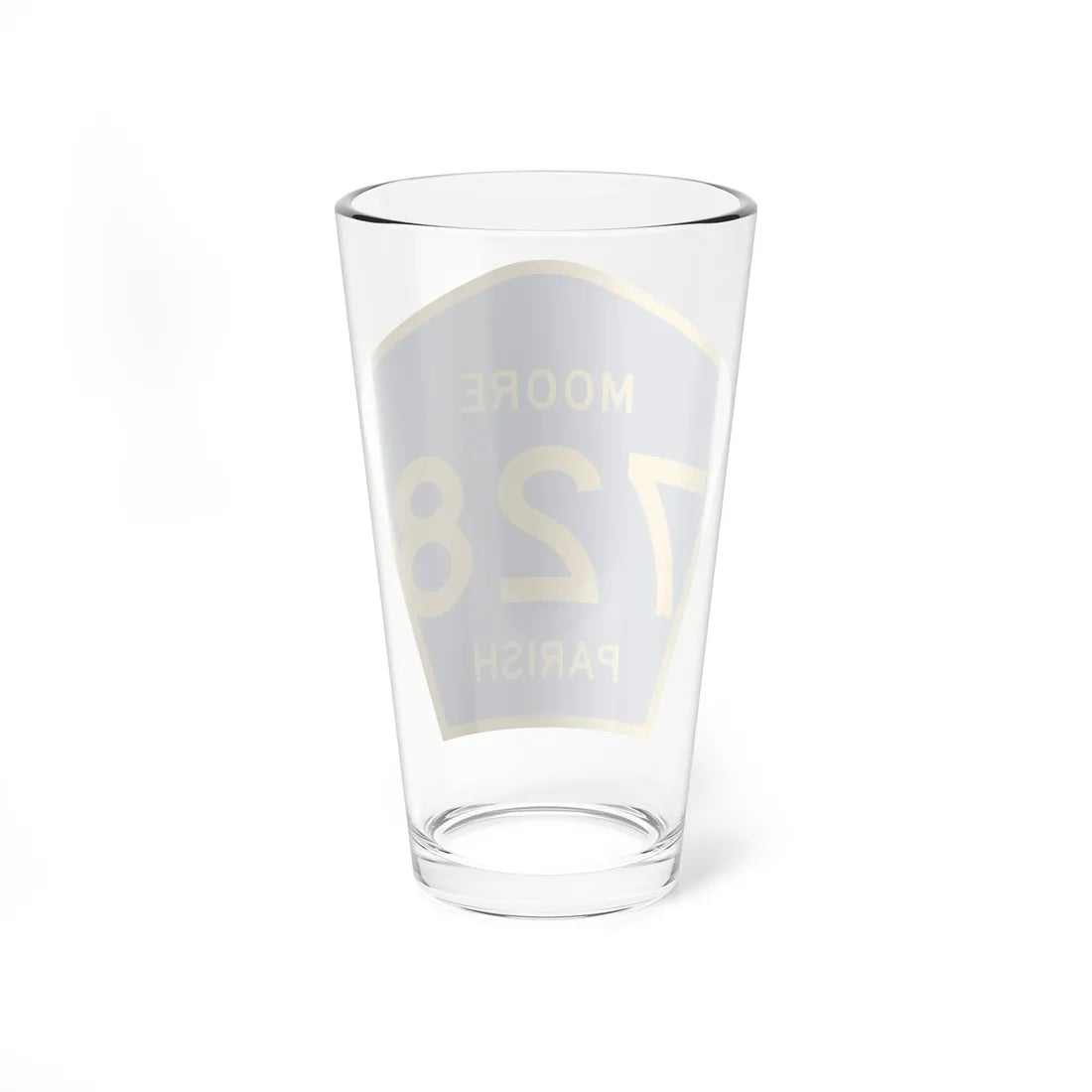 Moore Parish Route 728 LA (Louisiana) (Road Sign) Pint Glass 16oz - Go Mug Yourself