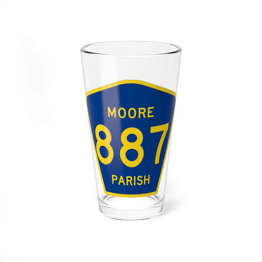 Moore Parish Route 887 LA (Louisiana) (Road Sign) Pint Glass 16oz 16oz - Go Mug Yourself
