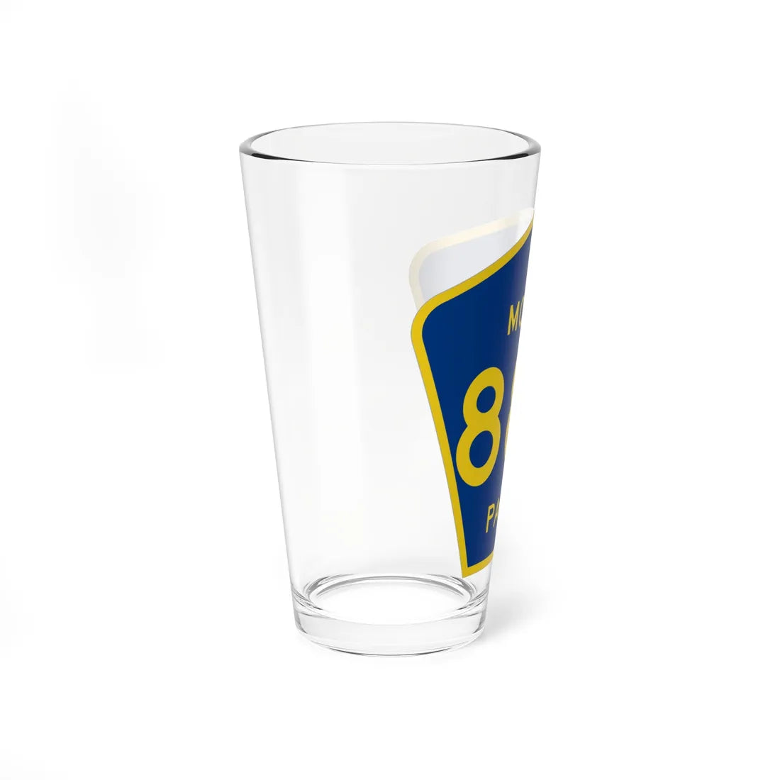 Moore Parish Route 887 LA (Louisiana) (Road Sign) Pint Glass 16oz - Go Mug Yourself