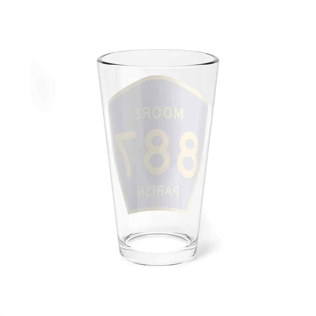 Moore Parish Route 887 LA (Louisiana) (Road Sign) Pint Glass 16oz - Go Mug Yourself