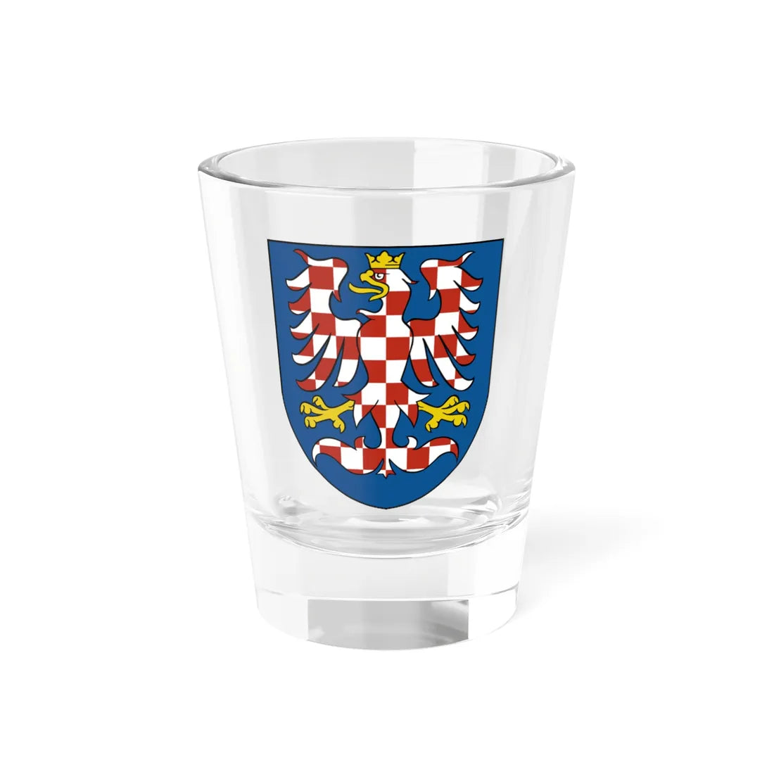 Moravia red-silver (Czech Republic) (Coat of Arms) Shot Glass 1.5oz 1.5oz - Go Mug Yourself