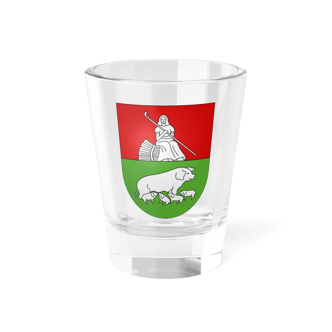 Morcote-coat of arms (Switzerland) (Coat of Arms) Shot Glass 1.5oz 1.5oz - Go Mug Yourself