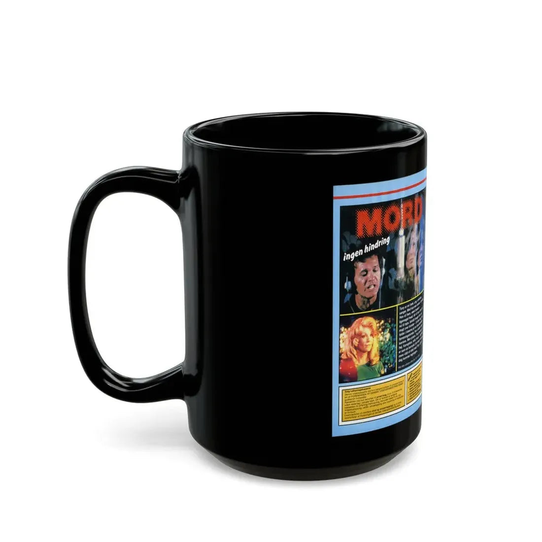 MORD INGEN HINDRING (VHS COVER) - Black Coffee Mug - Go Mug Yourself