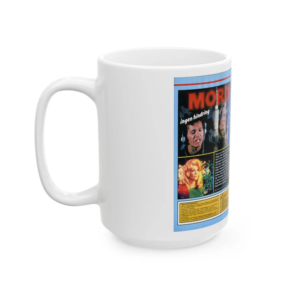 MORD INGEN HINDRING (VHS COVER) - White Coffee Mug-Go Mug Yourself