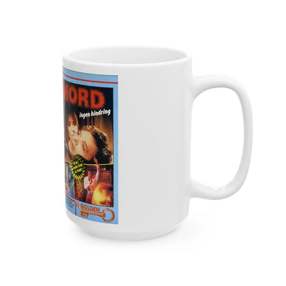 MORD INGEN HINDRING (VHS COVER) - White Coffee Mug-Go Mug Yourself