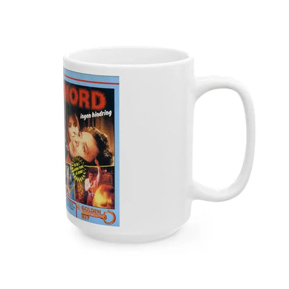 MORD INGEN HINDRING (VHS COVER) - White Coffee Mug - Go Mug Yourself