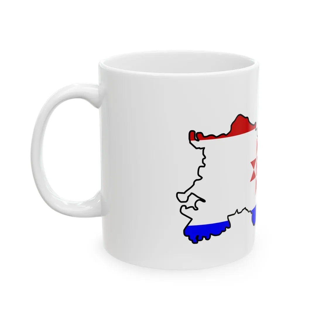 Mordov-geo-stub (Russia) White Coffee Mug - Go Mug Yourself