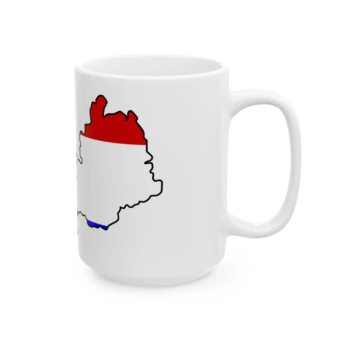 Mordov-geo-stub (Russia) White Coffee Mug - Go Mug Yourself