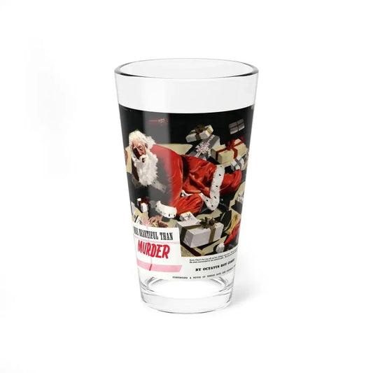 More Beautiful Than Murder, part 4, Collier's, July 31, 1948 (Magazine Illustration) Pint Glass 16oz 16oz - Go Mug Yourself