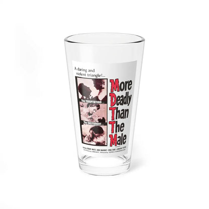 MORE DEADLY THAN THE MALE 1959 Movie Poster - Pint Glass 16oz-16oz-Go Mug Yourself