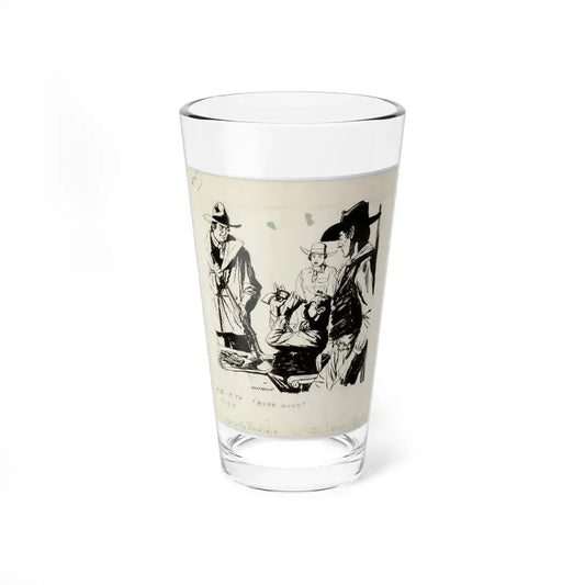 More Dust, Rider on Buckskin (Collins Wild West Club, 1957) (Magazine Illustration) Pint Glass 16oz 16oz - Go Mug Yourself