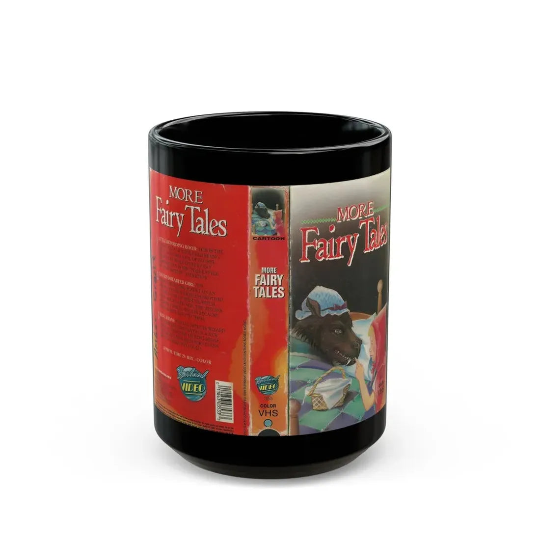 MORE FAIRY TALES (VHS COVER) - Black Coffee Mug 15oz - Go Mug Yourself