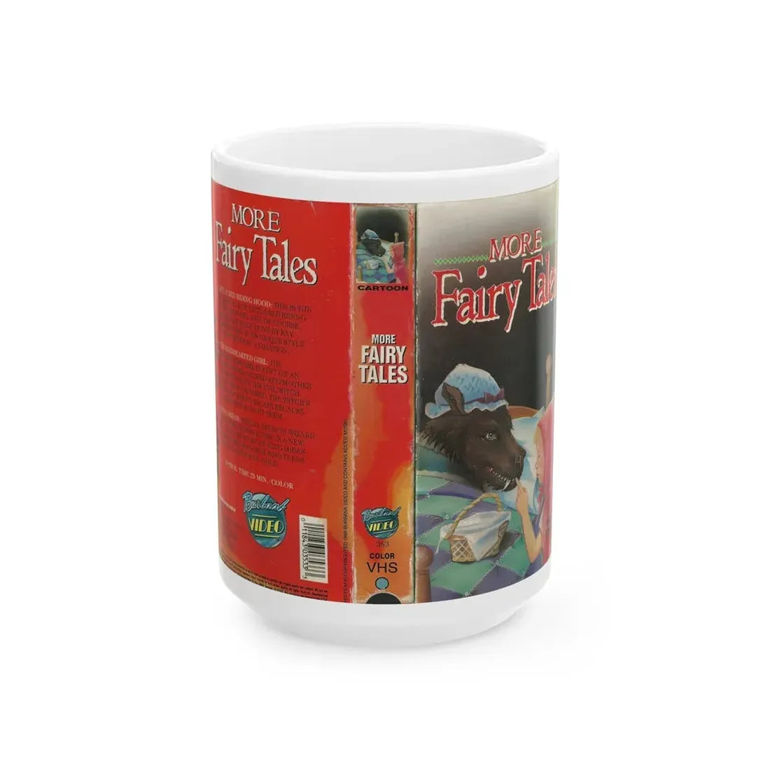 MORE FAIRY TALES (VHS COVER) - White Coffee Mug 15oz - Go Mug Yourself