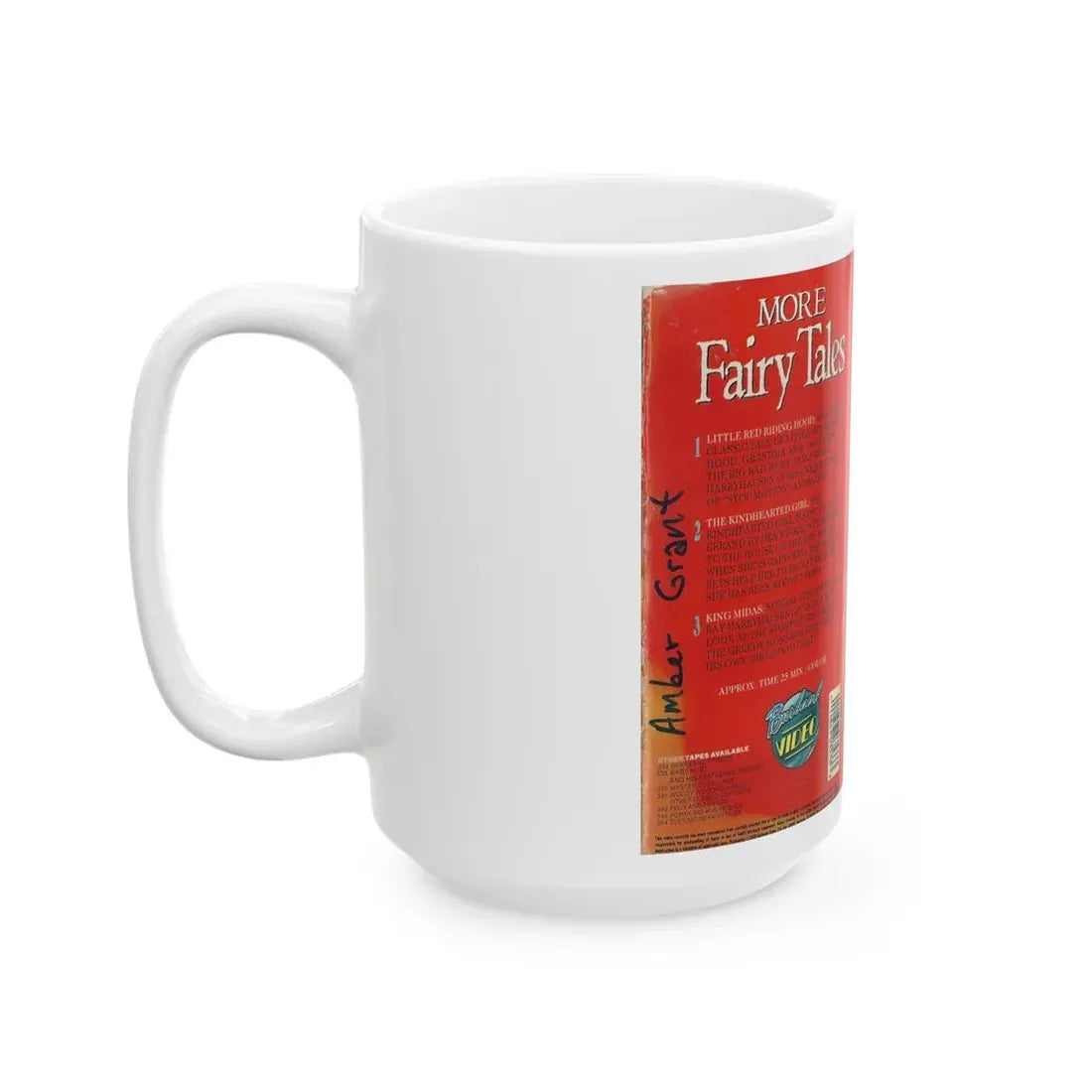 MORE FAIRY TALES (VHS COVER) - White Coffee Mug - Go Mug Yourself