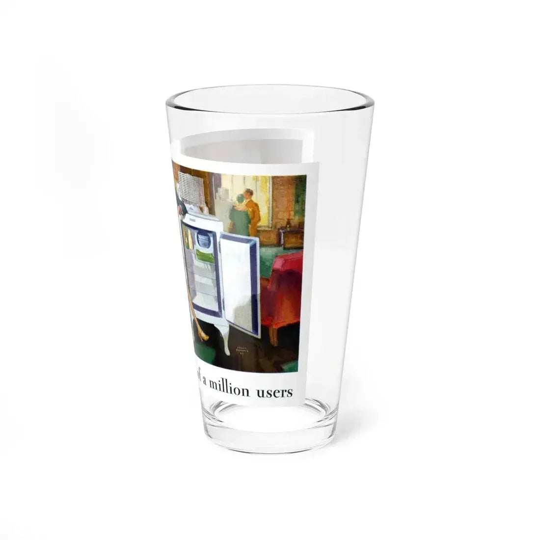 More than a quarter of a million users ad, June 1929 (Magazine Illustration) Pint Glass 16oz - Go Mug Yourself