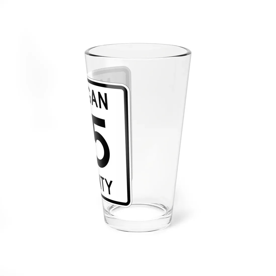 Morgan County Route 75 OH (Ohio) (Road Sign) Pint Glass 16oz - Go Mug Yourself