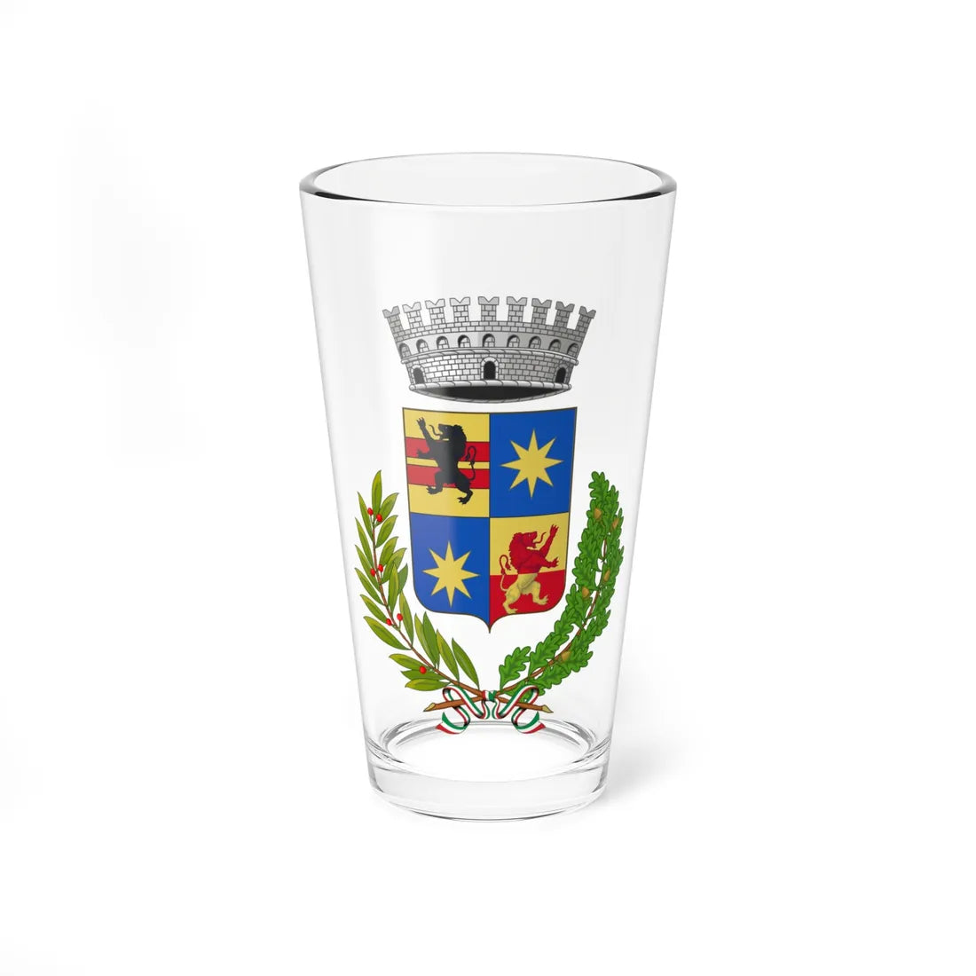 Morgex-Stemma (Italy) (Coat of Arms) Pint Glass 16oz 16oz - Go Mug Yourself