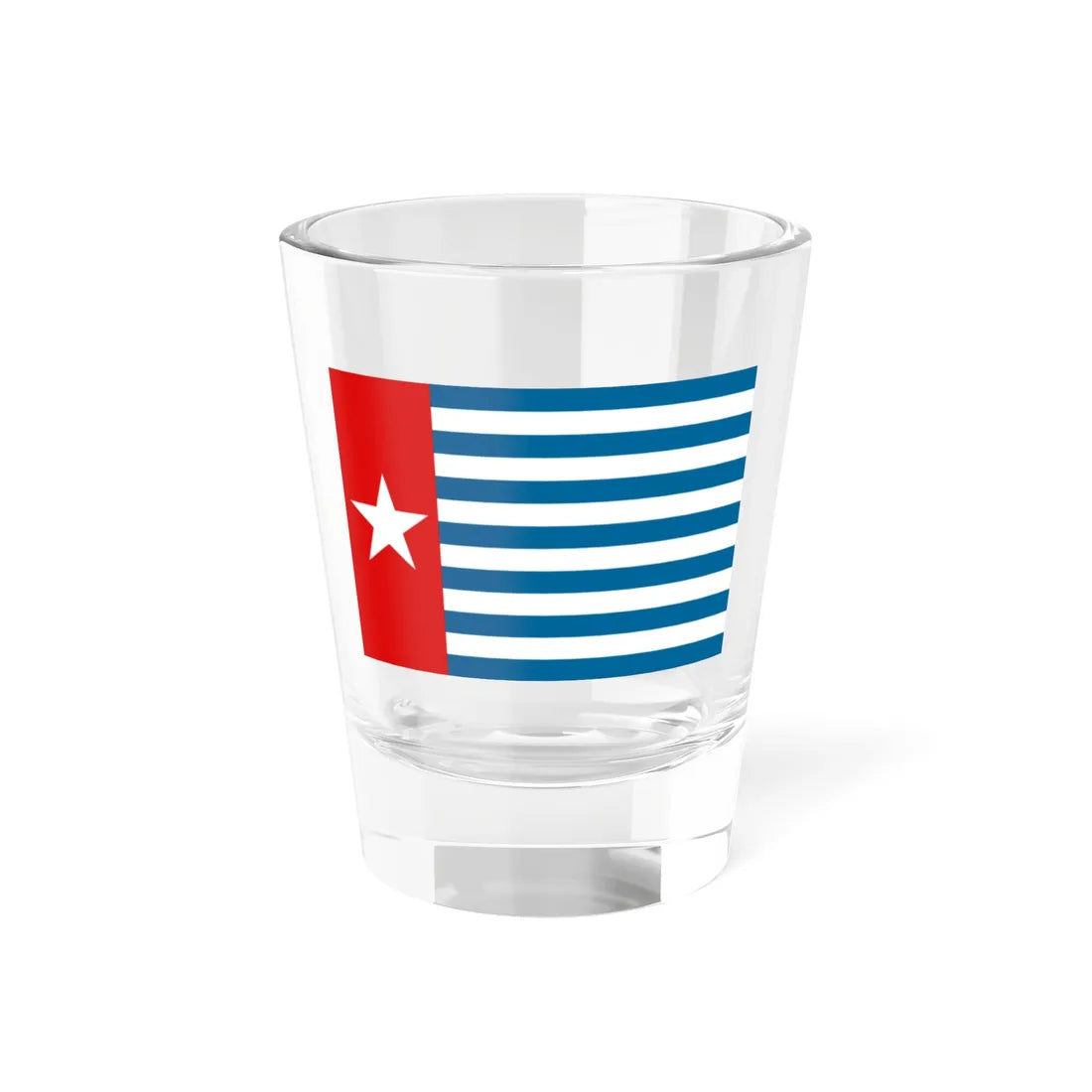 Morning Star flag (Indonesia) Shot Glass 1.5oz 1.5oz - Go Mug Yourself