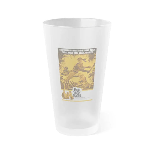 MORO WITCH DOCTOR 1964 Movie Poster - Frosted Pint Glass 16oz 16oz Frosted - Go Mug Yourself
