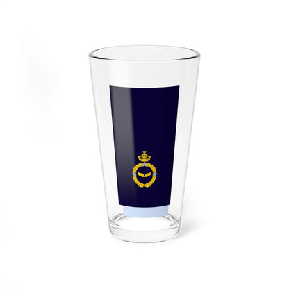 Morocco AirForce OF 7 Sleeve (Morocco) (Military Rank) Pint Glass 16oz 16oz - Go Mug Yourself