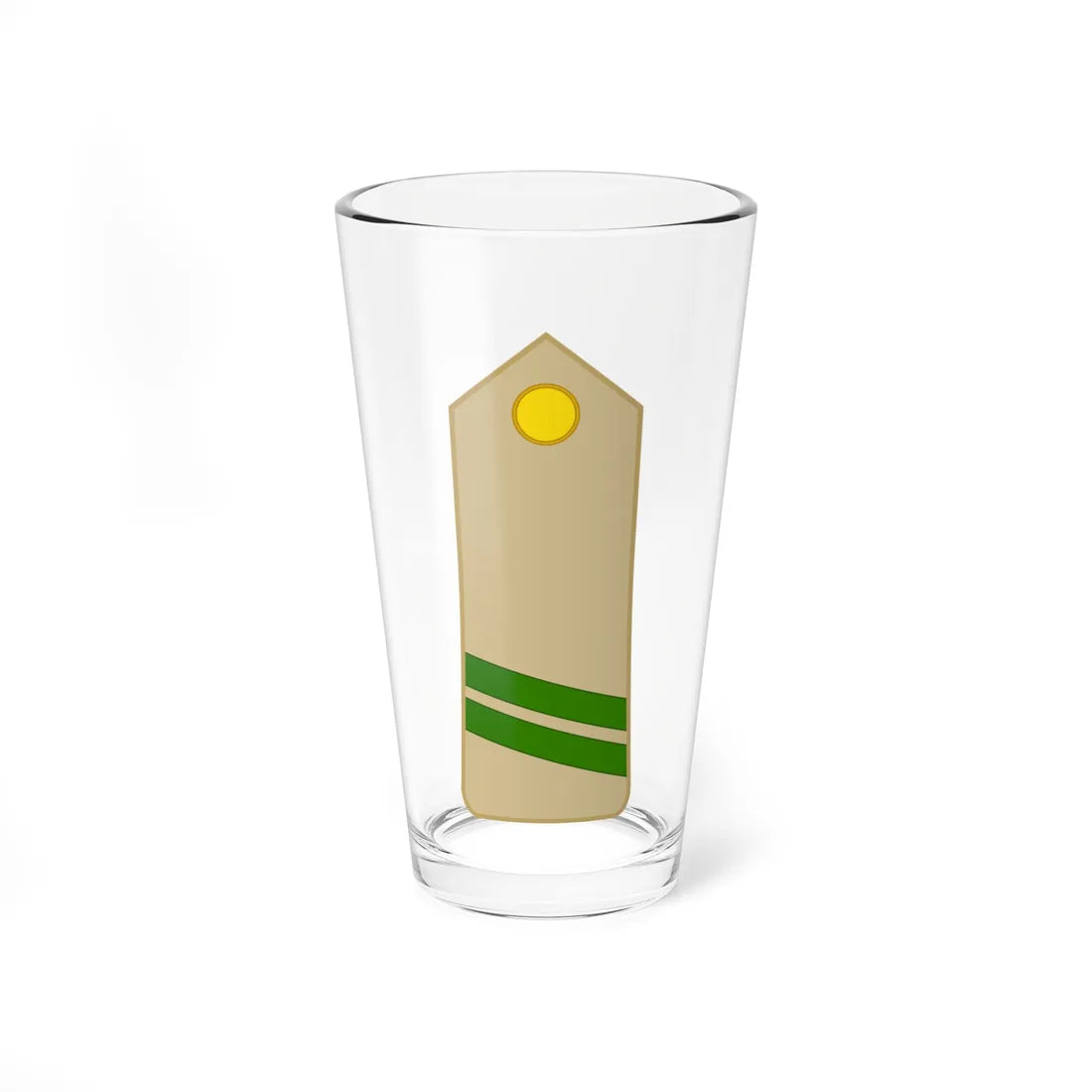 Morocco Army OR 3 (Morocco) (Military Rank) Pint Glass 16oz 16oz - Go Mug Yourself