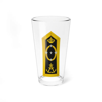 Morocco Navy OF 9 (Morocco) (Military Rank) Pint Glass 16oz 16oz - Go Mug Yourself