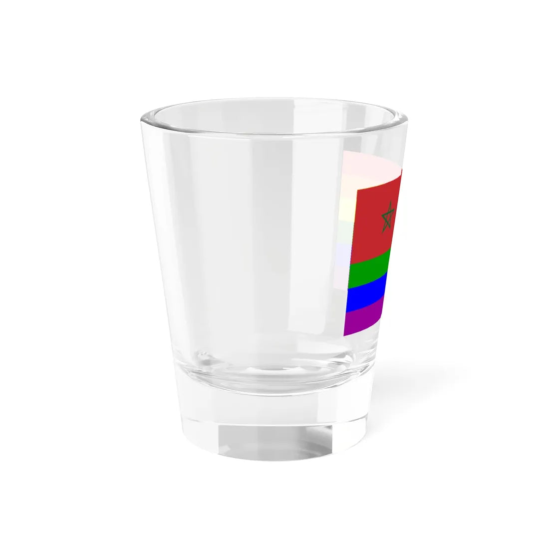 Morocco Rainbow Flag (Morocco) Shot Glass 1.5oz - Go Mug Yourself