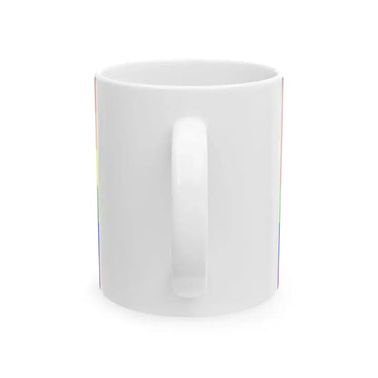 Morocco Rainbow Flag (Morocco) White Coffee Mug - Go Mug Yourself