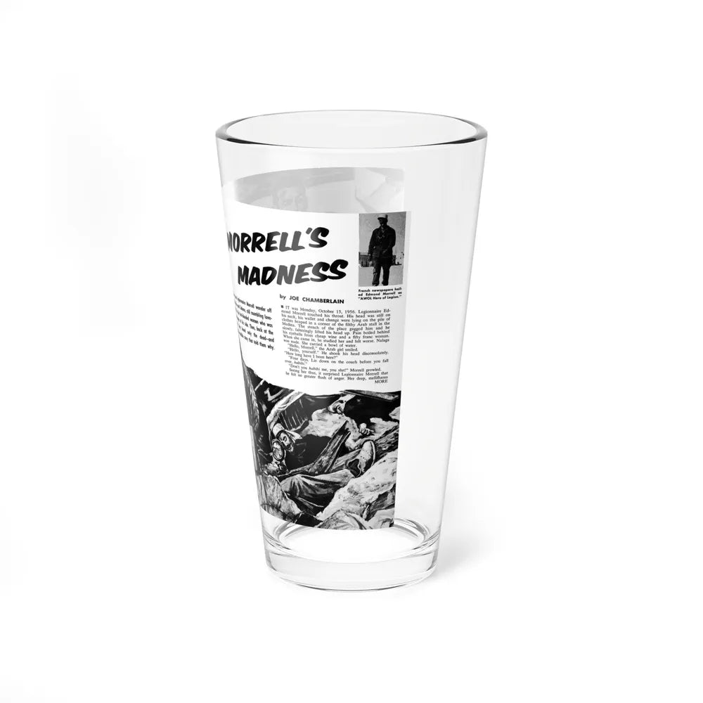 Morrell's Madness, Man's Conquest, October 1959 (Magazine Illustration) Pint Glass 16oz-Go Mug Yourself