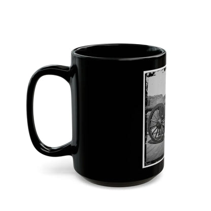 Morris Island, S.C. Battery Of 100-Pdr. Parrott Guns Inside Fort Putnam (U.S. Civil War) Black Coffee Mug-Go Mug Yourself