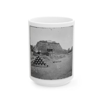 Morris Island, S.C. Closer View Of Same (U.S. Civil War) White Coffee Mug-15oz-Go Mug Yourself