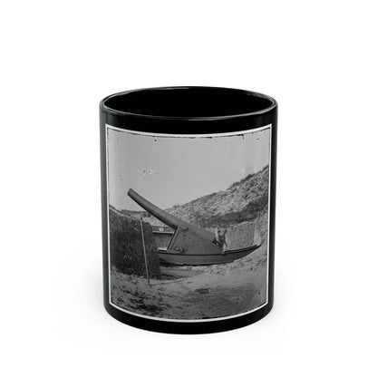 Morris Island, S.C. Interior View With Another Mounted Gun, Fort Putnam (U.S. Civil War) Black Coffee Mug-11oz-Go Mug Yourself