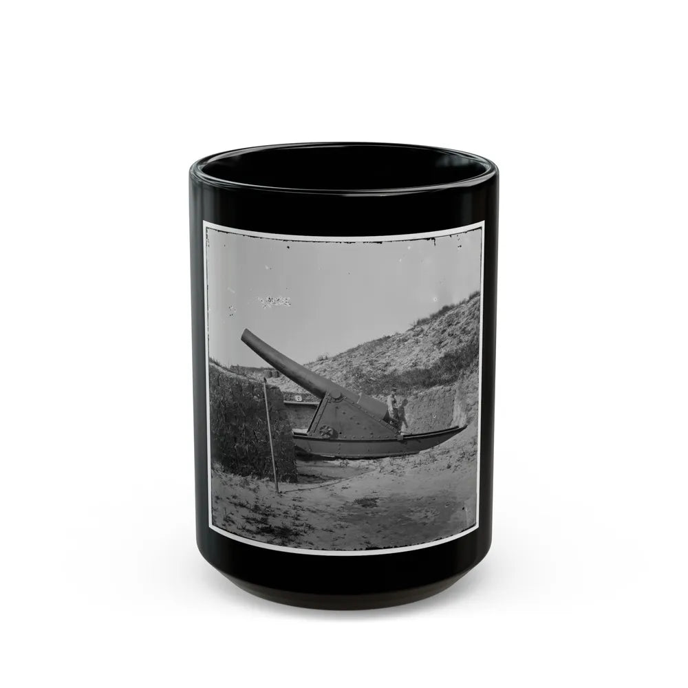 Morris Island, S.C. Interior View With Another Mounted Gun, Fort Putnam (U.S. Civil War) Black Coffee Mug-15oz-Go Mug Yourself