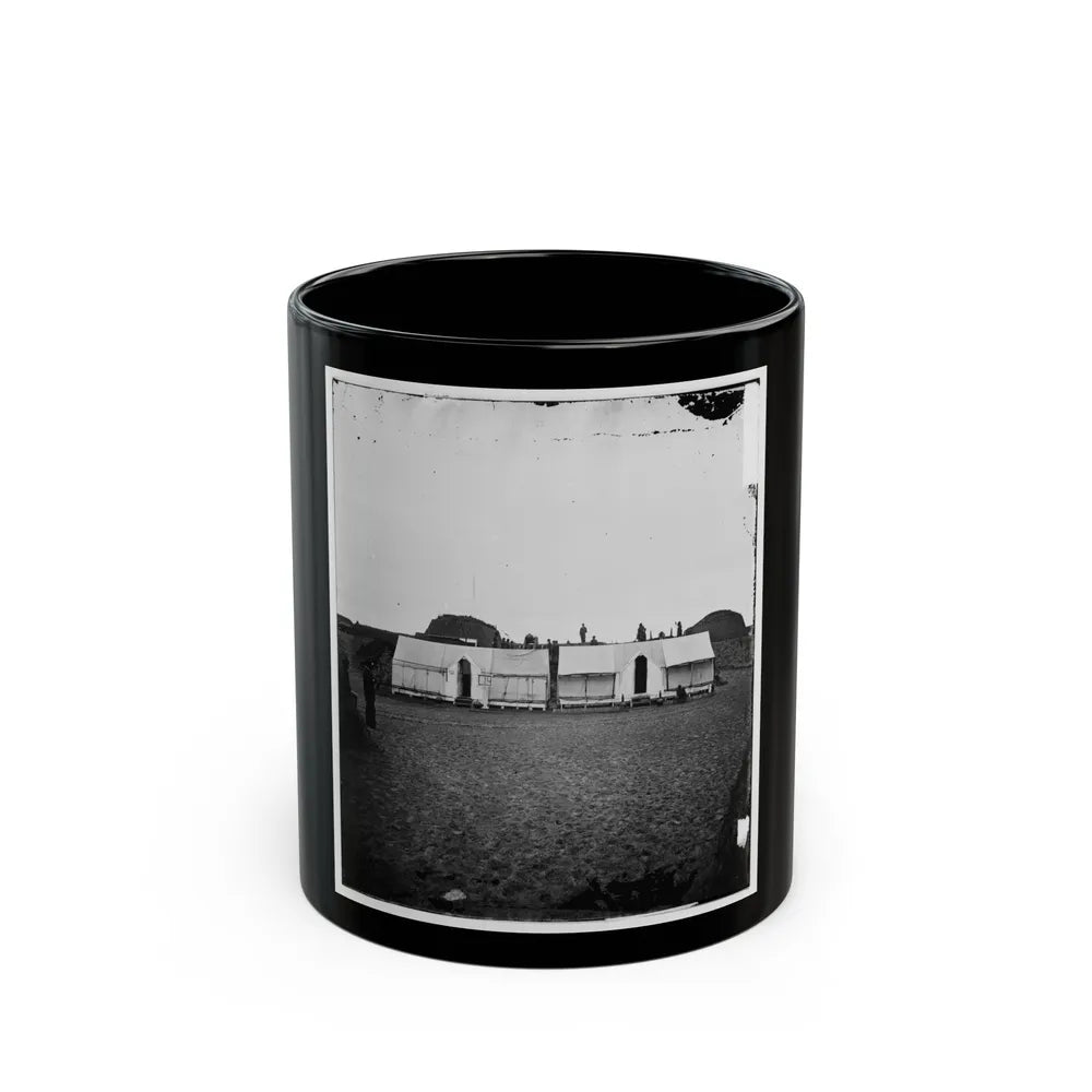 Morris Island, S.C. Quarters Of Federal Garrison Inside Fort Wagner (U.S. Civil War) Black Coffee Mug-11oz-Go Mug Yourself