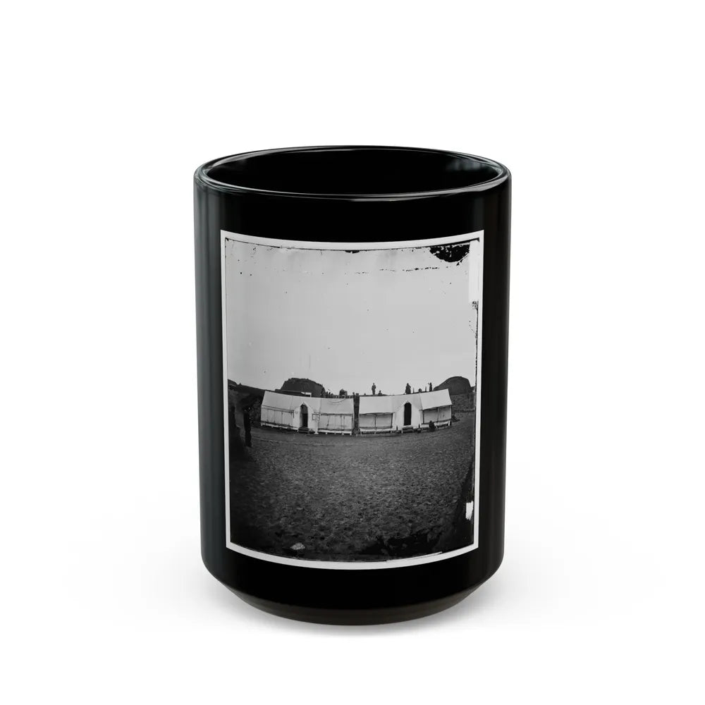 Morris Island, S.C. Quarters Of Federal Garrison Inside Fort Wagner (U.S. Civil War) Black Coffee Mug-15oz-Go Mug Yourself