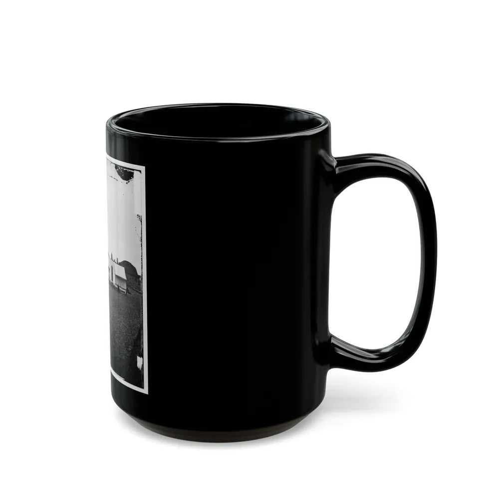 Morris Island, S.C. Quarters Of Federal Garrison Inside Fort Wagner (U.S. Civil War) Black Coffee Mug-Go Mug Yourself