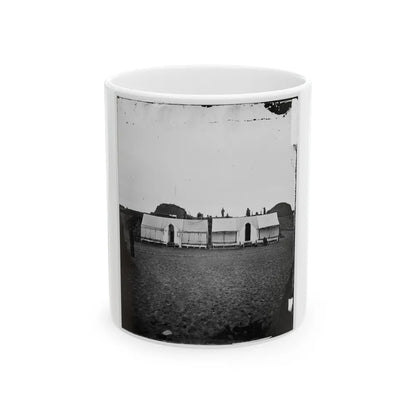 Morris Island, S.C. Quarters Of Federal Garrison Inside Fort Wagner (U.S. Civil War) White Coffee Mug-11oz-Go Mug Yourself