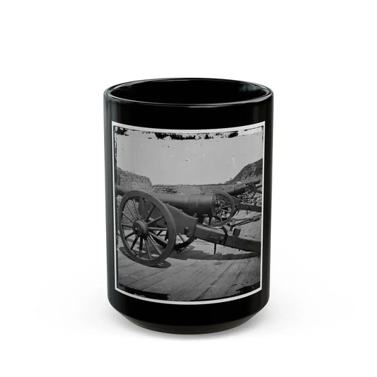 Morris Island, S.C. Battery Of 100-Pdr. Parrott Guns Inside Fort Putnam (U.S. Civil War) Black Coffee Mug 15oz - Go Mug Yourself