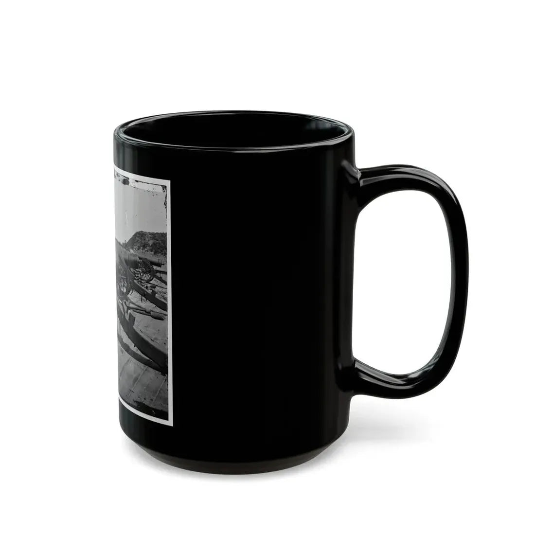 Morris Island, S.C. Battery Of 100-Pdr. Parrott Guns Inside Fort Putnam (U.S. Civil War) Black Coffee Mug - Go Mug Yourself