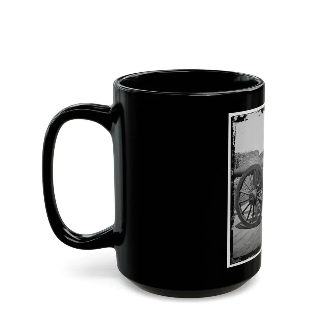 Morris Island, S.C. Battery Of 100-Pdr. Parrott Guns Inside Fort Putnam (U.S. Civil War) Black Coffee Mug - Go Mug Yourself
