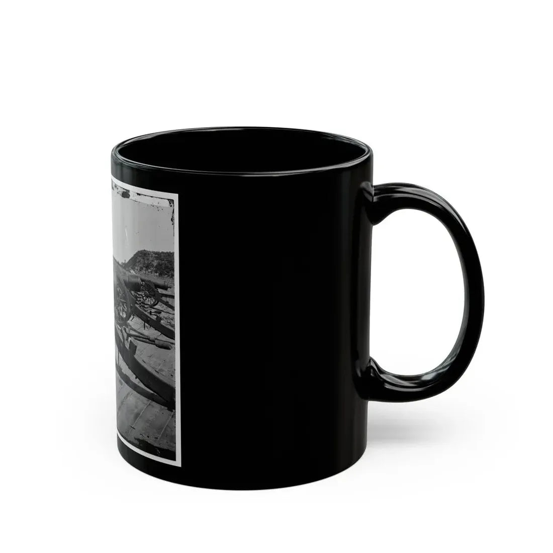 Morris Island, S.C. Battery Of 100-Pdr. Parrott Guns Inside Fort Putnam (U.S. Civil War) Black Coffee Mug - Go Mug Yourself