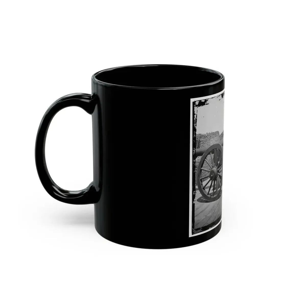 Morris Island, S.C. Battery Of 100-Pdr. Parrott Guns Inside Fort Putnam (U.S. Civil War) Black Coffee Mug - Go Mug Yourself