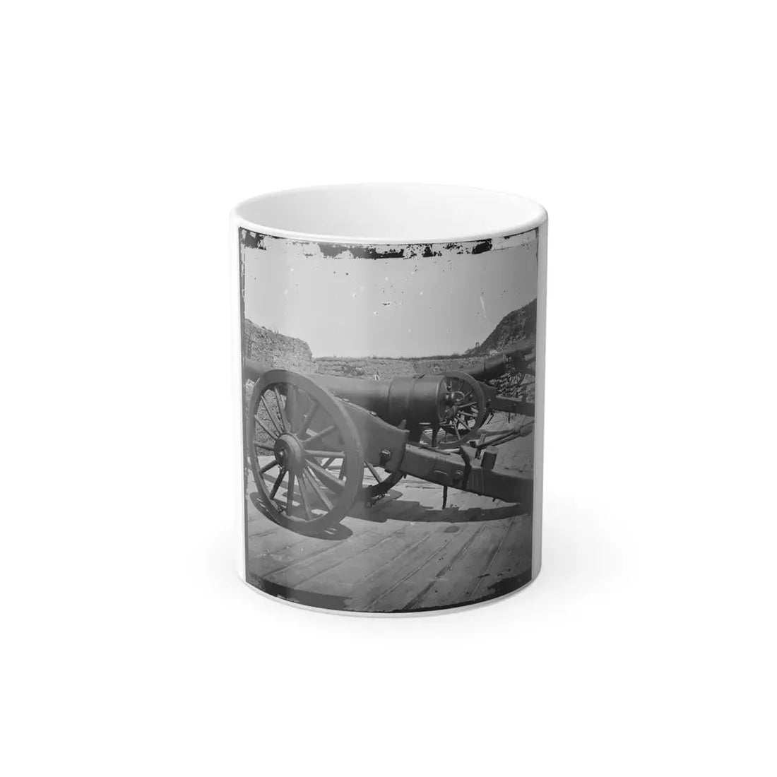 Morris Island, S.C. Battery of 100-Pdr. Parrott Guns Inside Fort Putnam (U.S. Civil War) Color Changing Coffee Mug 11oz Default Title 11oz - Go Mug Yourself