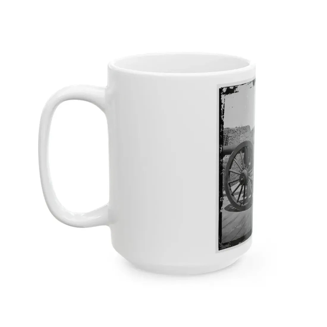 Morris Island, S.C. Battery Of 100-Pdr. Parrott Guns Inside Fort Putnam (U.S. Civil War) White Coffee Mug - Go Mug Yourself