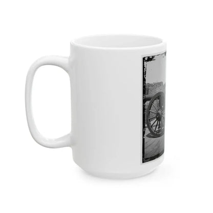 Morris Island, S.C. Battery Of 100-Pdr. Parrott Guns Inside Fort Putnam (U.S. Civil War) White Coffee Mug - Go Mug Yourself