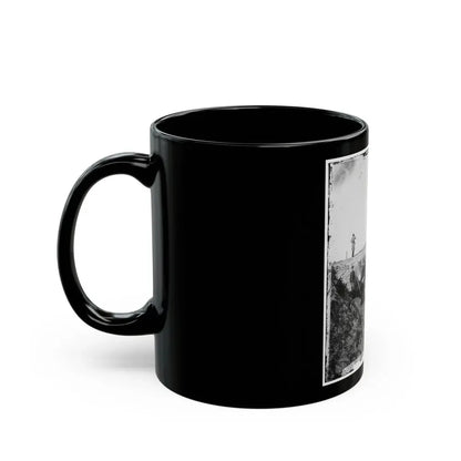 Morris Island, S.C. Federal Mortars Aimed At Fort Sumter, With Crews (U.S. Civil War) Black Coffee Mug - Go Mug Yourself