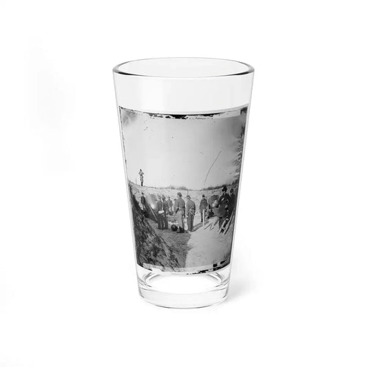 Morris Island, S.C. Federal Mortars Aimed At Fort Sumter, With Crews (U.S. Civil War) Pint Glass 16oz 16oz - Go Mug Yourself