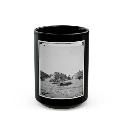 Morris Island, S.C. Interior View Of Fort Putnam (U.S. Civil War) Black Coffee Mug 15oz - Go Mug Yourself