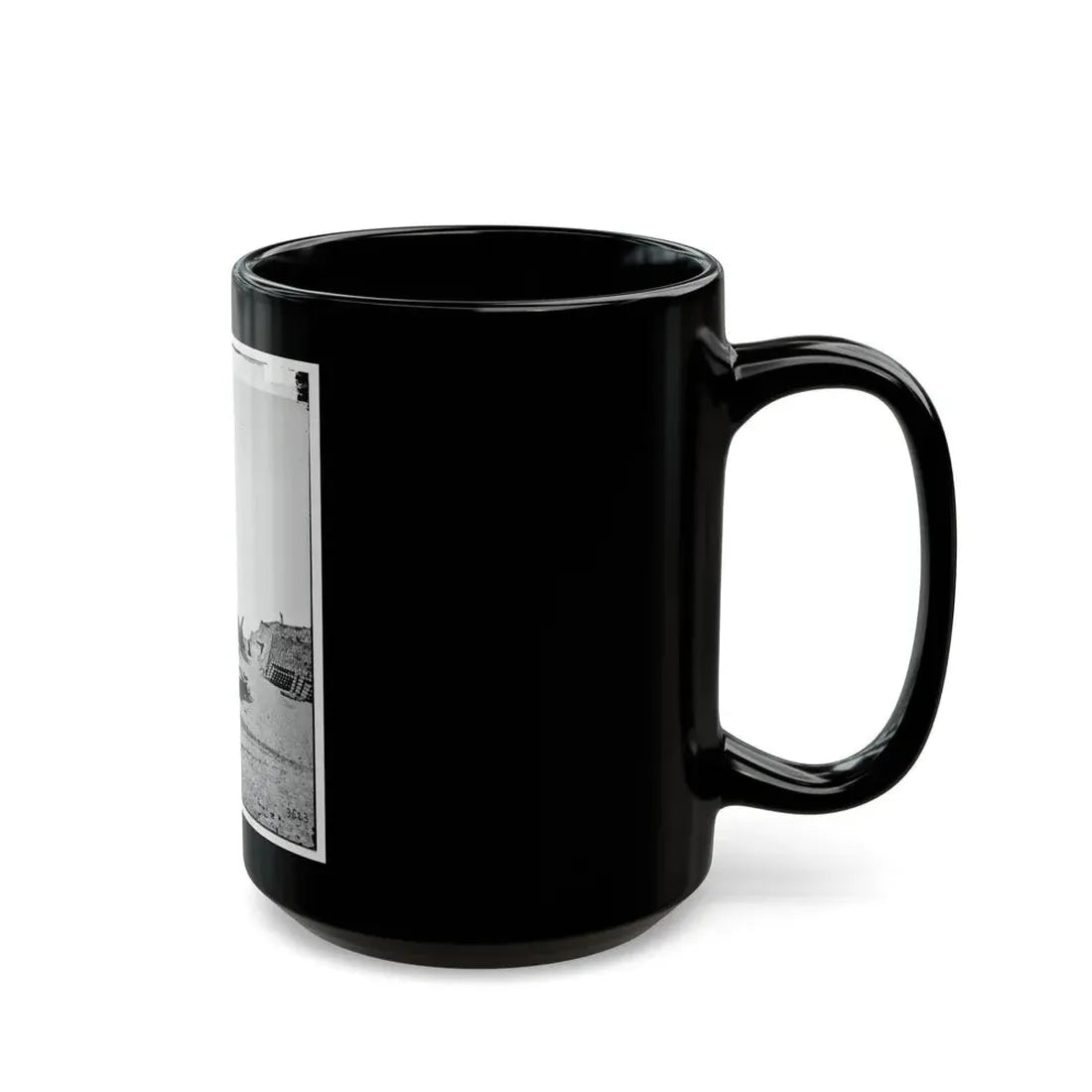 Morris Island, S.C. Interior View Of Fort Putnam (U.S. Civil War) Black Coffee Mug - Go Mug Yourself