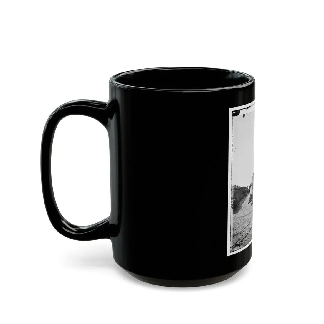 Morris Island, S.C. Interior View Of Fort Putnam (U.S. Civil War) Black Coffee Mug - Go Mug Yourself